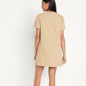 Old Navy Tan 100% Cotton Short Sleeve T-Shirt Mini Dress Plus Size 3X